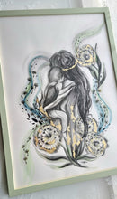 Load image into Gallery viewer, Mor & Barn nr.3 | Str: A3 | Med Ramme