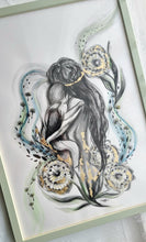Load image into Gallery viewer, Mor & Barn nr.3 | Str: A3 | Med Ramme