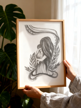 Load image into Gallery viewer, Mor & Barn 1 | Str: A4 | Uden ramme