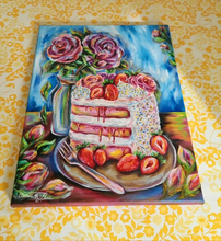 Load image into Gallery viewer, Søde Desserter – &quot;Sommerens lagkage&quot;✨|40x30cm
