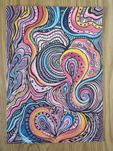 Load image into Gallery viewer, 🌈 Leg med farver – 2 motiver– A4 kunstpapir
