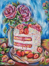 Load image into Gallery viewer, Søde Desserter – &quot;Sommerens lagkage&quot;✨|40x30cm
