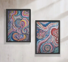 Load image into Gallery viewer, 🌈 Leg med farver – 2 motiver– A4 kunstpapir
