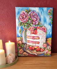 Load image into Gallery viewer, Søde Desserter – &quot;Sommerens lagkage&quot;✨|40x30cm
