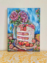 Load image into Gallery viewer, Søde Desserter – &quot;Sommerens lagkage&quot;✨|40x30cm
